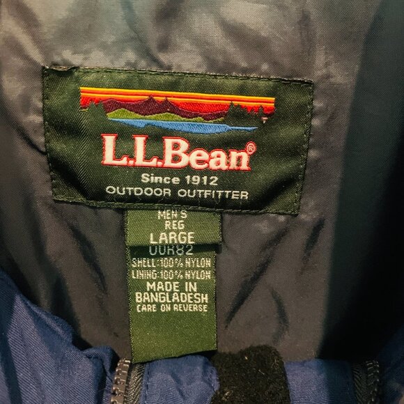 Vintage LL Bean Windbreaker Light Weight Hiking Jacket Size Large - Picture 4 of 6
